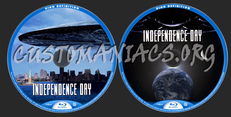 Independence Day blu-ray label
