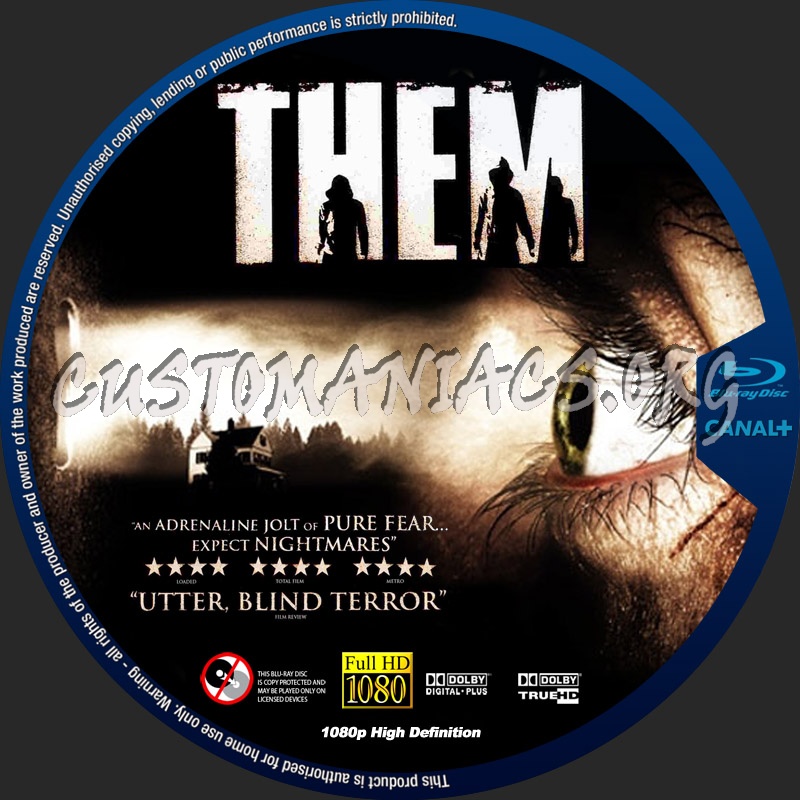 Them blu-ray label