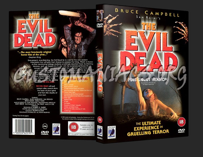 The Evil Dead dvd cover