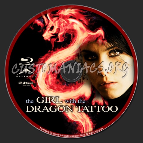 The Girl With The Dragon Tattoo blu-ray label