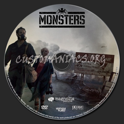 Monsters dvd label