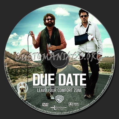 Due Date dvd label