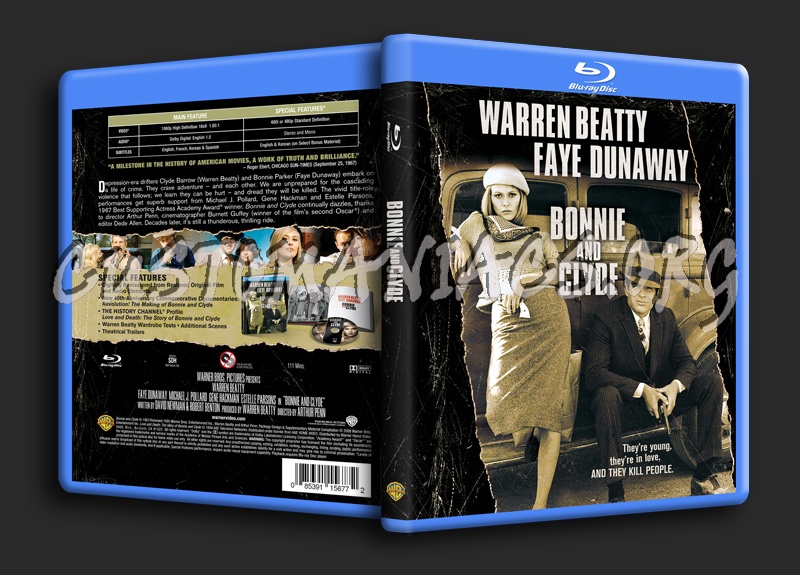 Bonnie And Clyde blu-ray cover