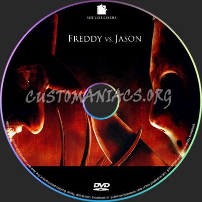 Freddy Vs Jason dvd label