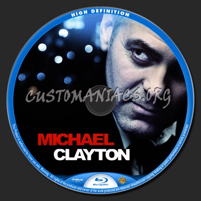 Michael Clayton blu-ray label