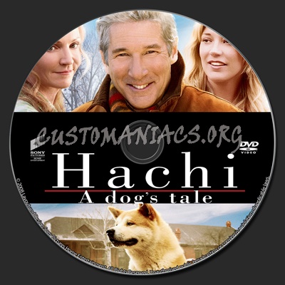 Hachi - A Dogs Tale dvd label
