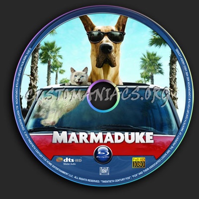 Marmaduke blu-ray label