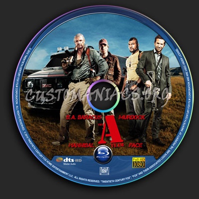 The A-Team blu-ray label