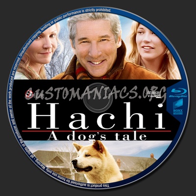 Hachi - A Dogs Tale blu-ray label