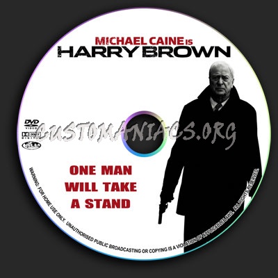 Harry Brown dvd label