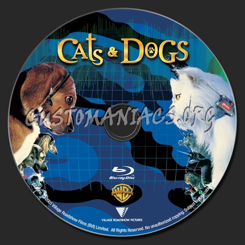 Cats & Dogs blu-ray label