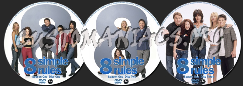 8 Simple Rules Season 1 dvd label