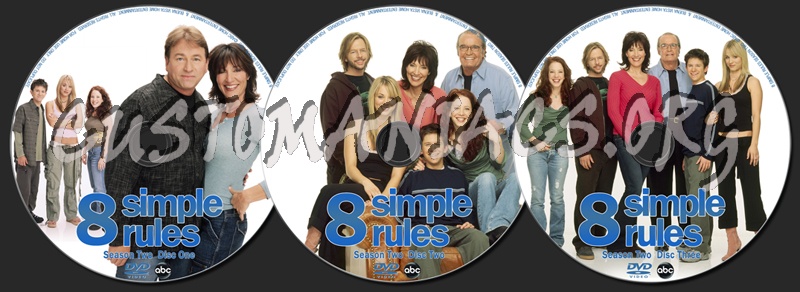 8 Simple Rules Season 2 dvd label