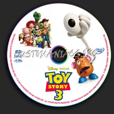 Toy Story 3 dvd label