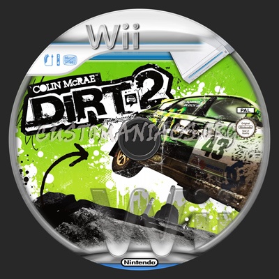 Colin McRae Dirt 2 dvd label