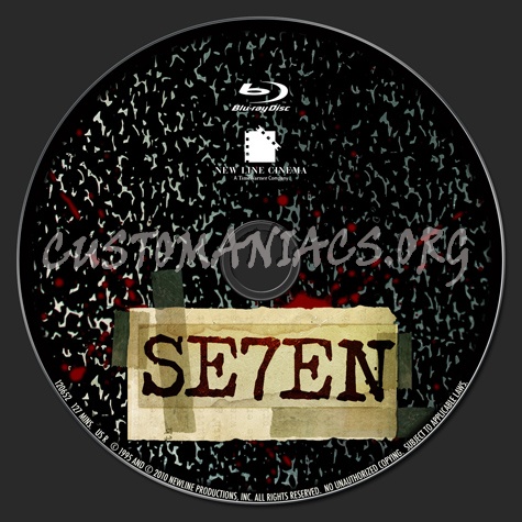 Se7en / Seven blu-ray label