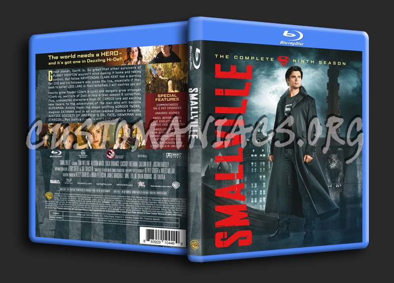 Smallville Season 9 blu-ray cover