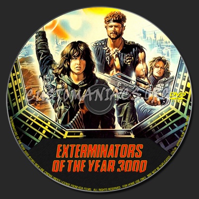 Exterminators of the Year 3000 dvd label