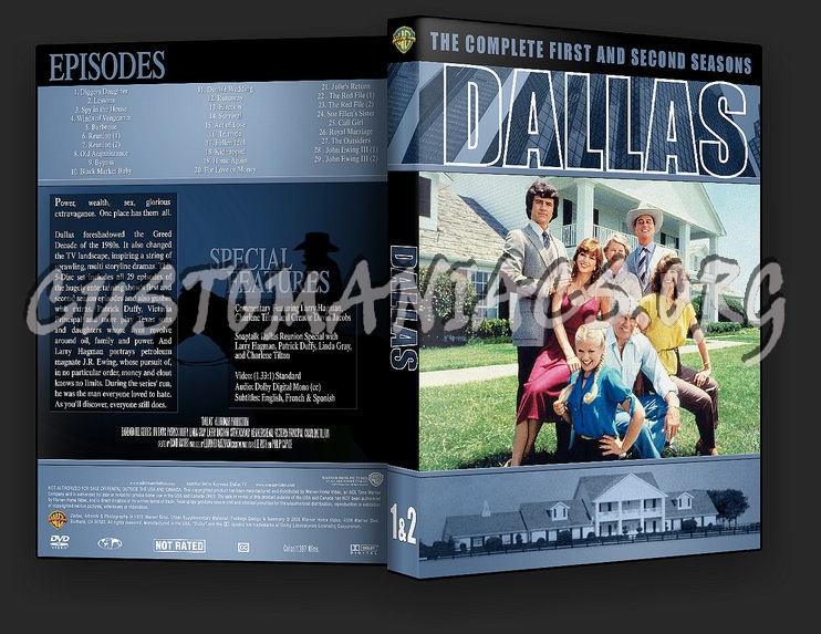 Dallas Season 1-5 dvd cover