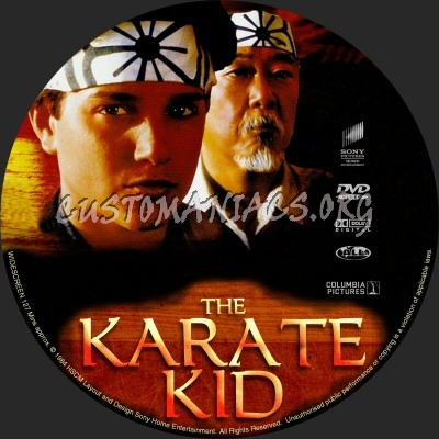 The Karate Kid dvd label