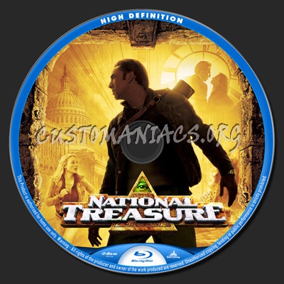 National Treasure blu-ray label