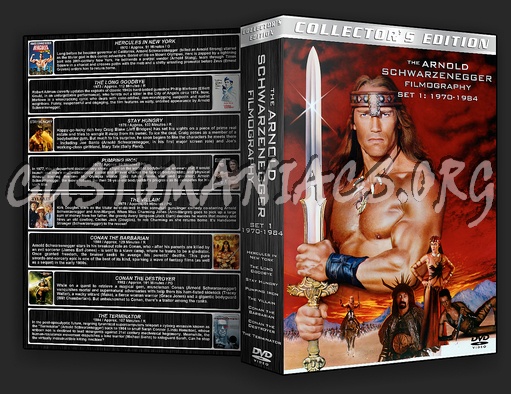 The Arnold Schwarzenegger Filmography - Set 1: 1970-1984 dvd cover