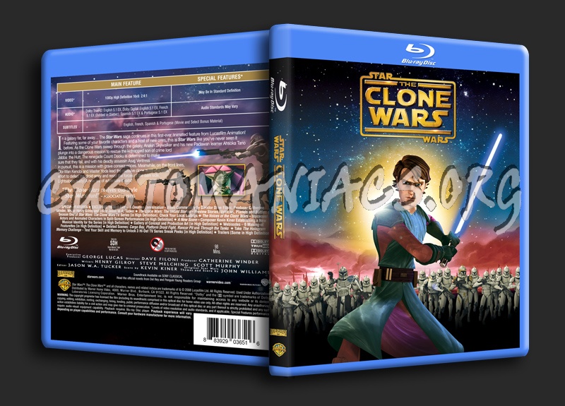 Star Wars - Clone Wars blu-ray cover