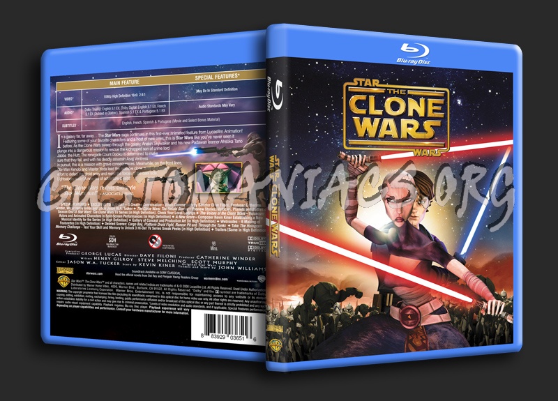Star Wars - Clone Wars blu-ray cover