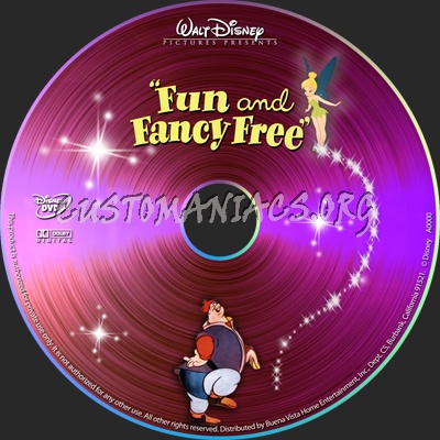 Fun and Fancy Free dvd label