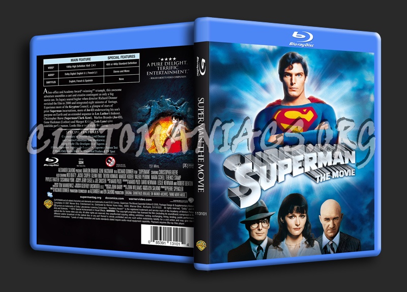 Superman The Movie blu-ray cover