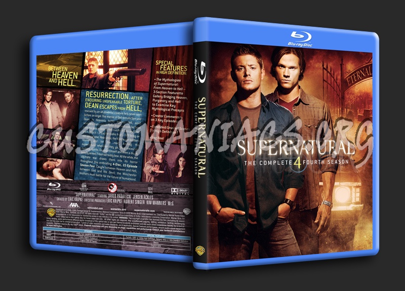 Supernatural Season 4 blu-ray cover