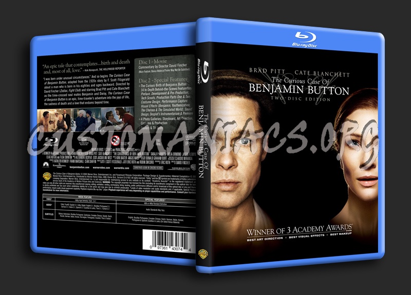 The Curious Case Of Benjamin Button blu-ray cover