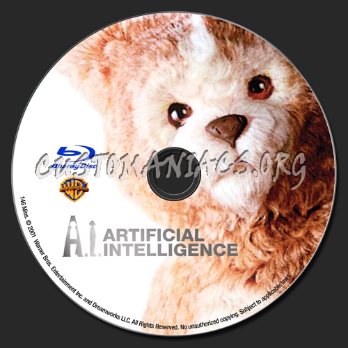 A.I. - Artificial Intelligence blu-ray label