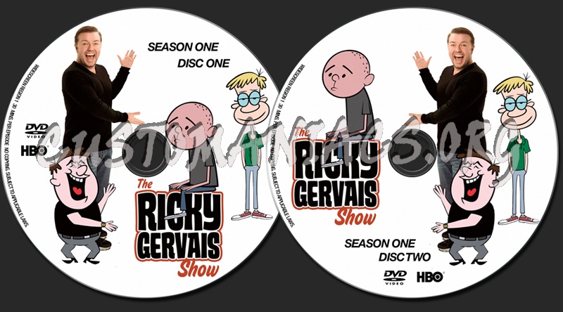 The Ricky Gervais Show Season One dvd label