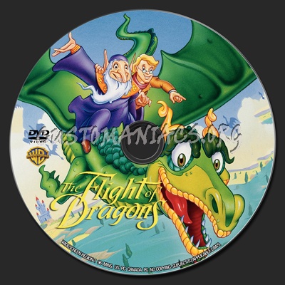 The Flight of Dragons dvd label