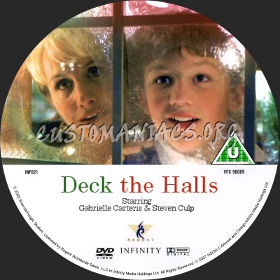 Deck The Halls dvd label