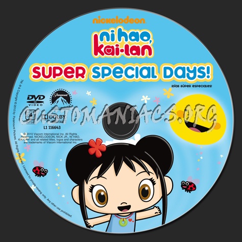 Ni Hao Kai-lan Super Special Days dvd label