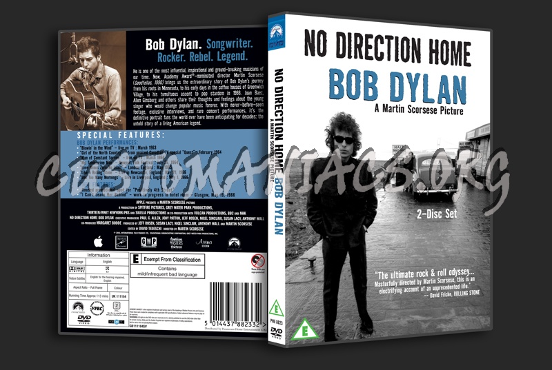 No Direction Home - Bob Dylan dvd cover