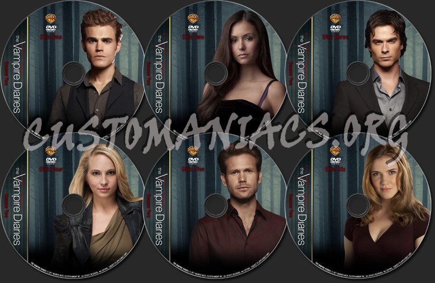 The Vampire Diaries - Season 2 - TV Collection dvd label