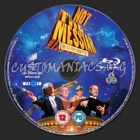 Not the Messiah blu-ray label
