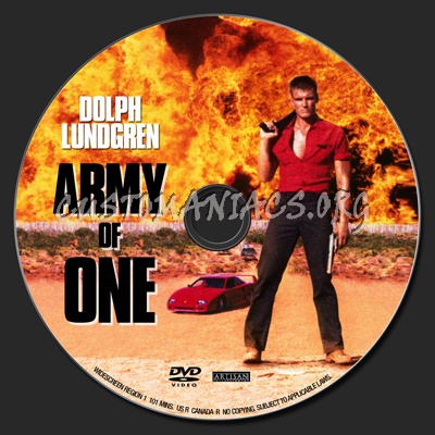 Army of One dvd label