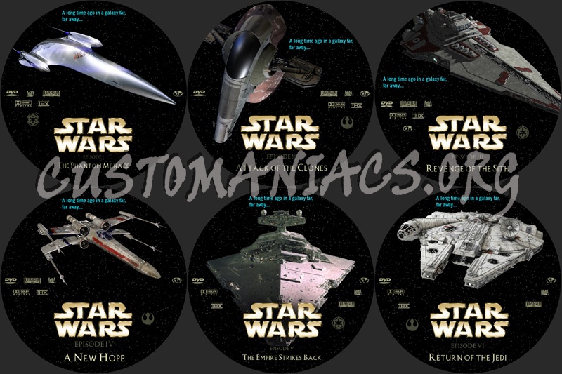 Star Wars dvd label