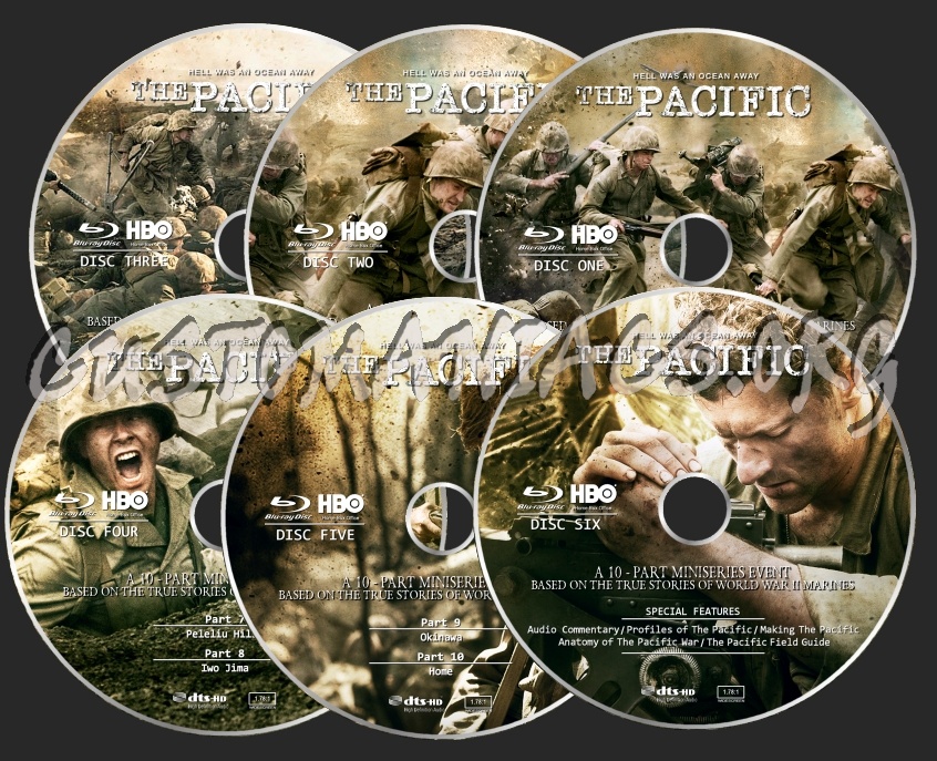 The Pacific blu-ray label