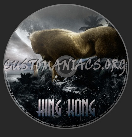 King Kong dvd label