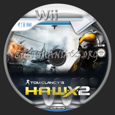 Tom Clancy's H.A.W.X 2 dvd label