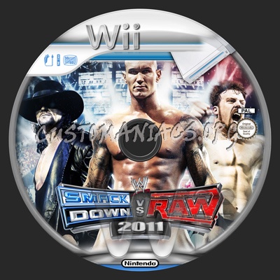 WWE Smackdown vs Raw 2011 dvd label