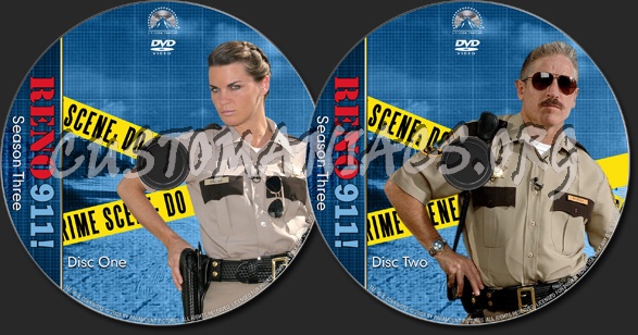Reno 911! - Season 3 - TV Collection dvd label
