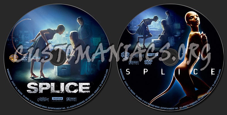 Splice dvd label