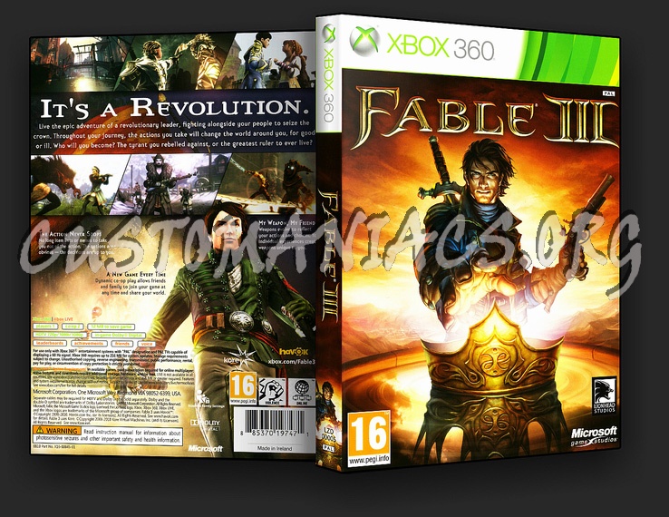 Fable 3 dvd cover