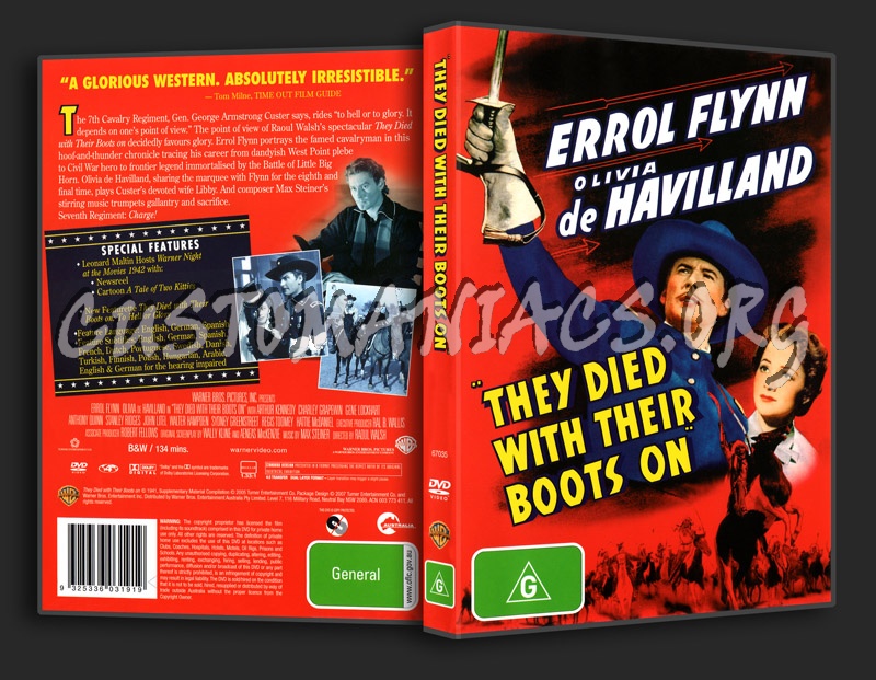 They Died With Their Boots On dvd cover